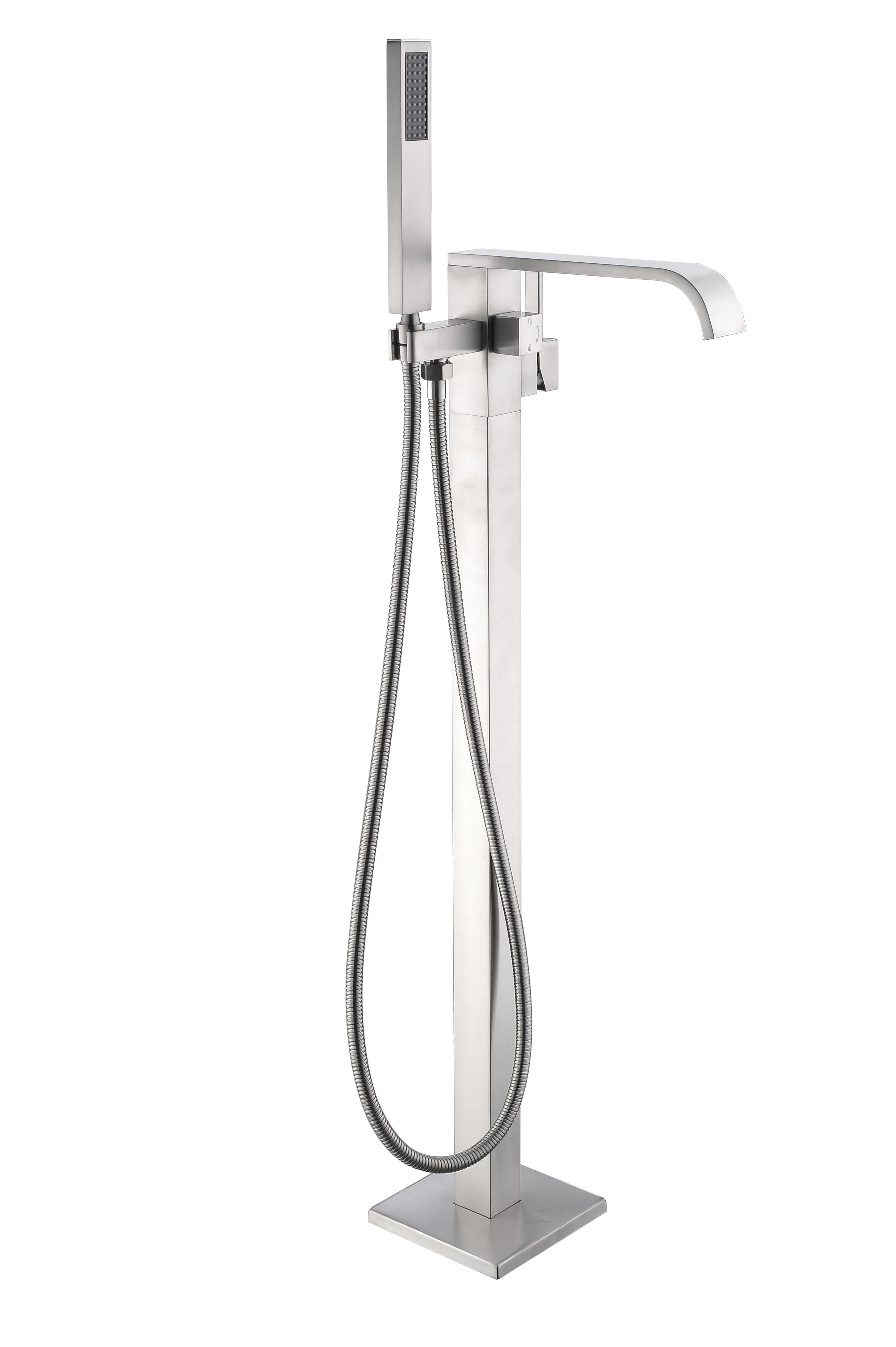 ANZZI 2 Handle Floor Clawfoot Tub Faucet with Diverter