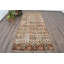 Tapis beige classique en laine patchwork 48,4 x 115,7 pouces
