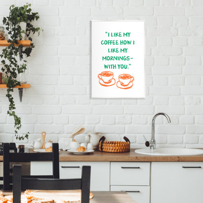 «Like My Coffee With You», plaque murale par JJ Design House LLC