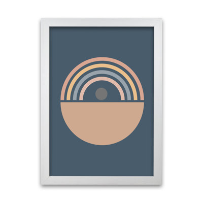 Mid Century Blue B - Print