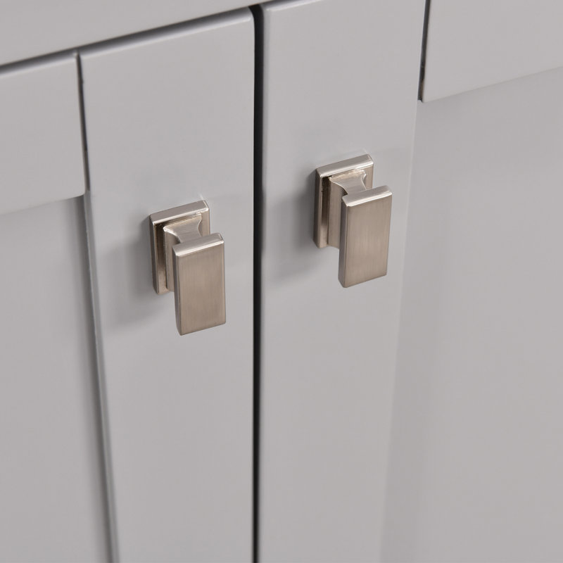 Angela 84" Double Bathroom Vanity Set, Gray