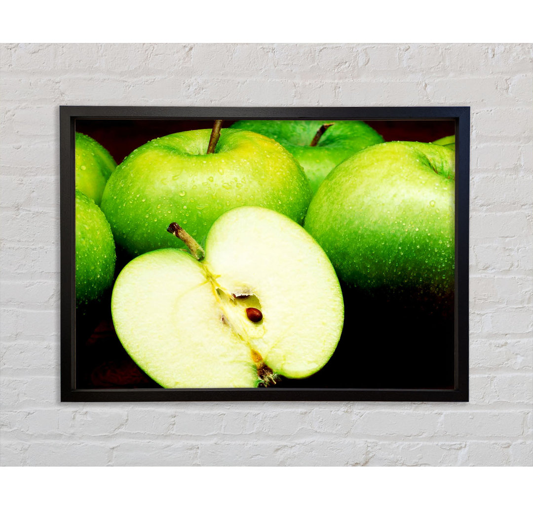 Granny Smiths - Einzelner Bilderrahmen Kunstdrucke auf Leinwand