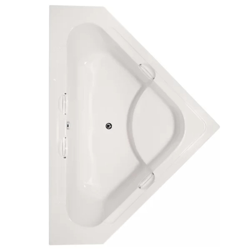 Whitney 62'' L Soaking Bathtub, White, Polished Chrome