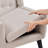 73cm Wide Tufted Polyester Armchair with Solid Wood Legs-1739323635