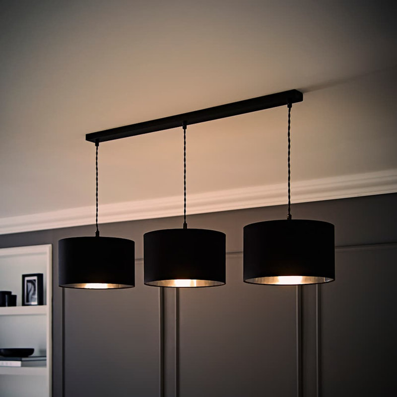 Albeiro 3 - Light Pendant, Matte Black, No, Black