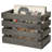 Solid Wood 10.75'' H Tabletop Storage