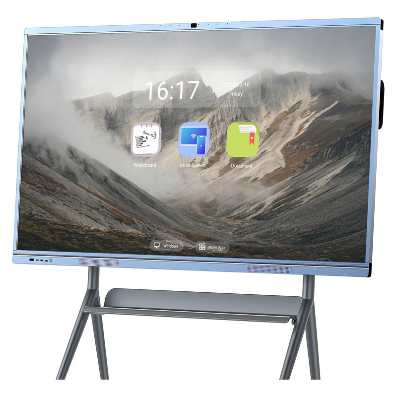 Tableau blanc intelligent à écran tactile 4K JYXCN, tableau blanc numérique tout-en-un 4K à écran tactile pour écoles et bureaux (fixation murale incluse)