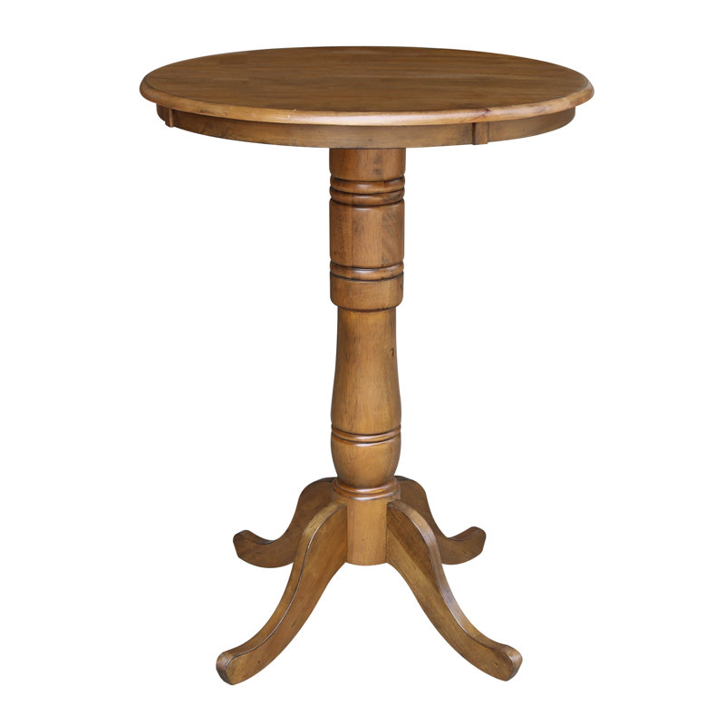 Mosteller Solid Wood Dining Table, Pecan, 42" H x 30" W x 30" D
