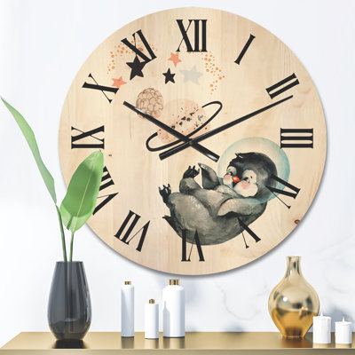 Solid Wood Wall Clock