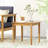 Wood Rustic Side Table With Slat Detail, 20X20x18.17, Hue , Coloration