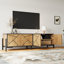 Geometric Wood TV Stand