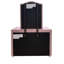 Miroir en tissu rose