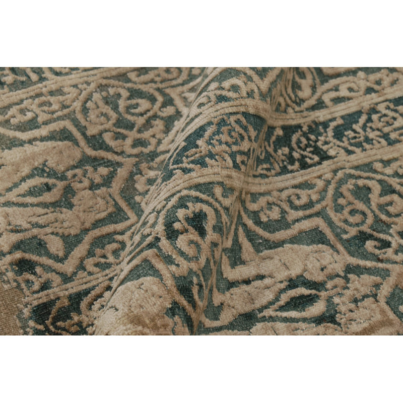 Modern One-of-a-Kind 9'0X12'0 Hand Knotted Area Rug