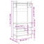 20-5 89cm Clothing Rack-106216366