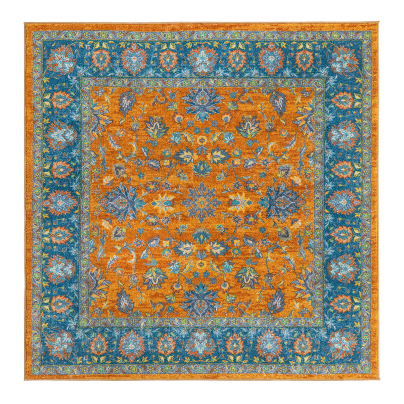 Tapis décoratif, Carré 5 pi 3 po
