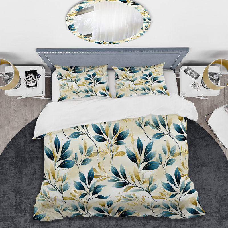 Literie Coastal Neutrals, Housse de couette pour grand lit et 2 taies décor