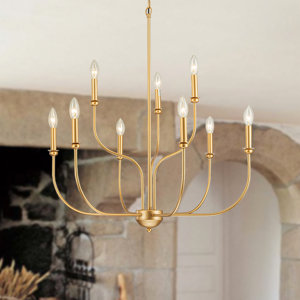 Trudeau 2-Tier Candle Style Farmhouse Chandelier