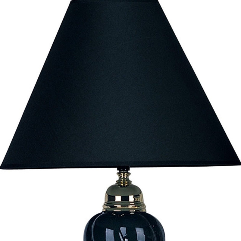 Lampe de table 22 po Bannister, Noir
