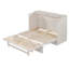 Lit escamotable avec grands tiroirs et ports USB