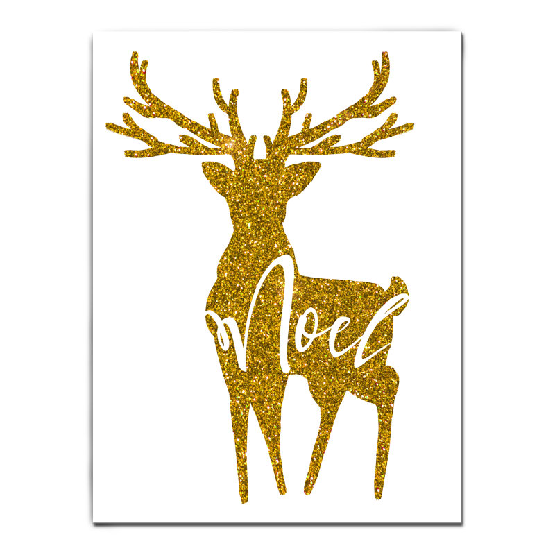 Golden Noel - Impression sur toile, H 30 po x l 20 po x P 1,5 po