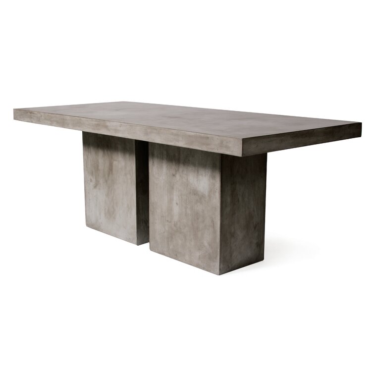 Perpetual 79'' Stone Outdoor Dining Table