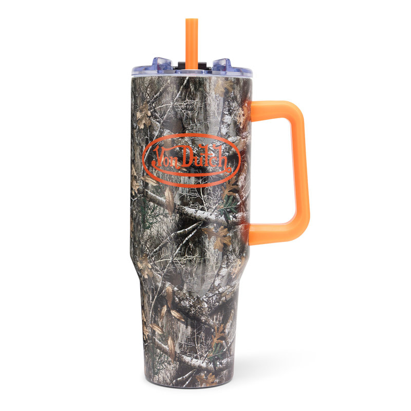 Gobelet en acier inoxydable à double paroi Von Dutch Forest 40 oz, Brown
