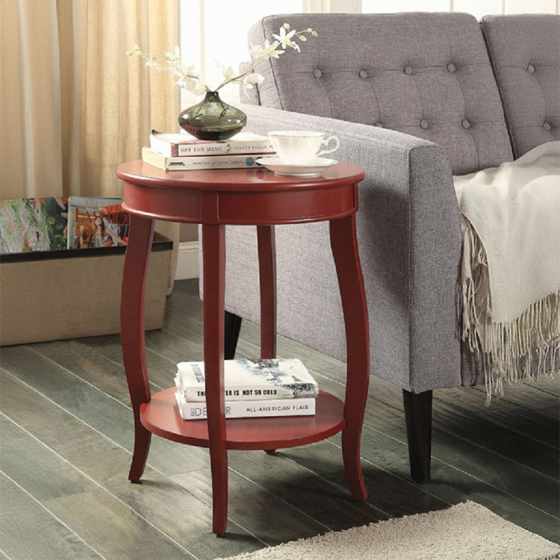 Table d'appoint Aberta, Rouge