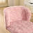 Office Chair,Artificial Rabbit Hair Home Office Chair With Metal Base,Adjustable Desk Chair Swivel Office Chair,Vanity Chair-13156456