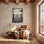 Impression sur toile «Texas Ranch Gate» - décoration murale Lone Star - reproduction de photo Western rustique-2082768322