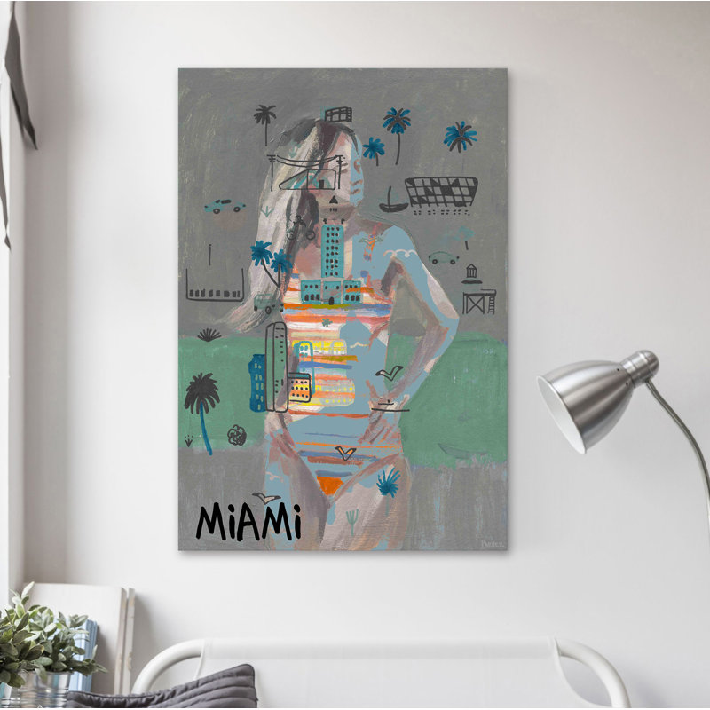 Parvez Taj - Wrapped Canvas Painting, 45cm H x 30cm W