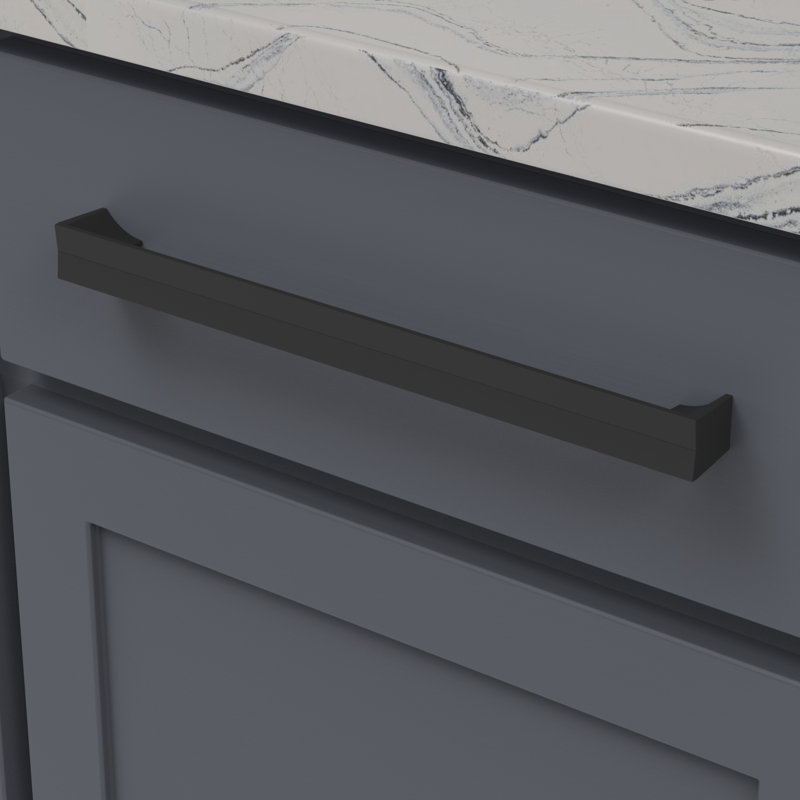 Avenue Collection Pull, Matte Black, 12"