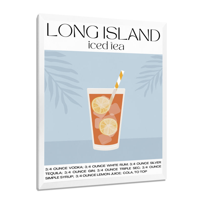 Thé glacé Long Island, Cadre photo blanc, H 20 po x l 12 po