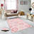 Stylish Woven Carpet, 5.6 x 7.5 Feet, 100% Polyester, 0.3 in Pile Height | Antibacterial, Non-Slip PVC Felt Dot Underside, Machine Washable | 3D Digital Printing, Durable & Easy to Maintain - Perfect for Any Room-870641413