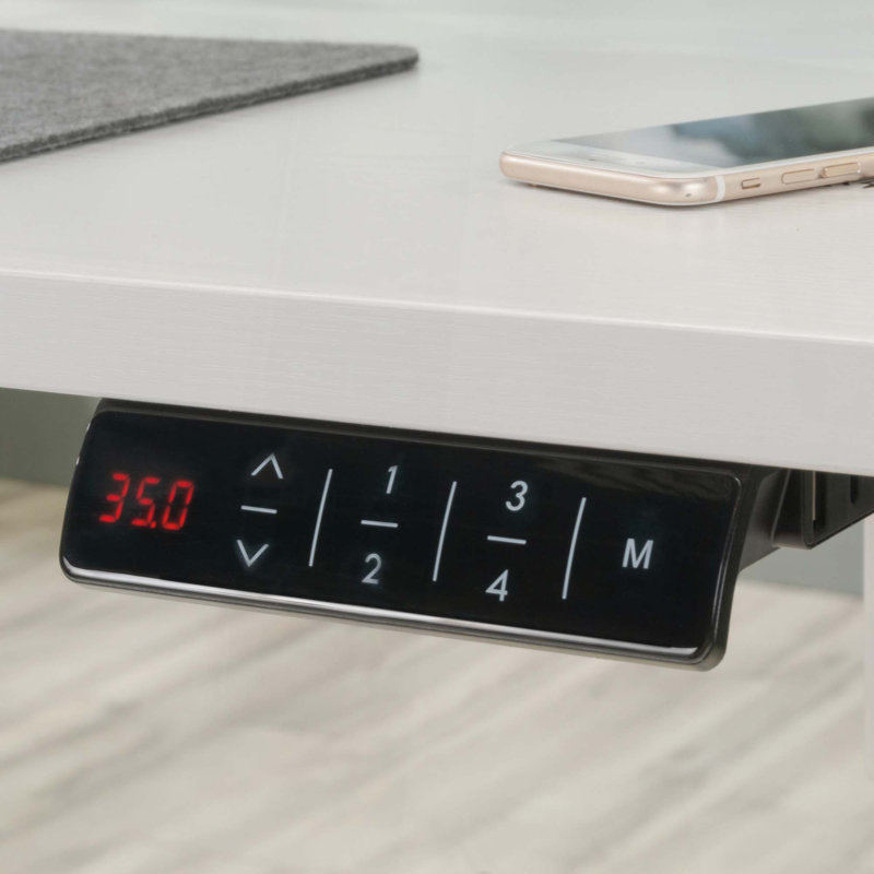 Adjustable Sit/Stand Desk, Spacious Surface, And Ergonomic Memory Settings For Enhanced Comfort And Productivity