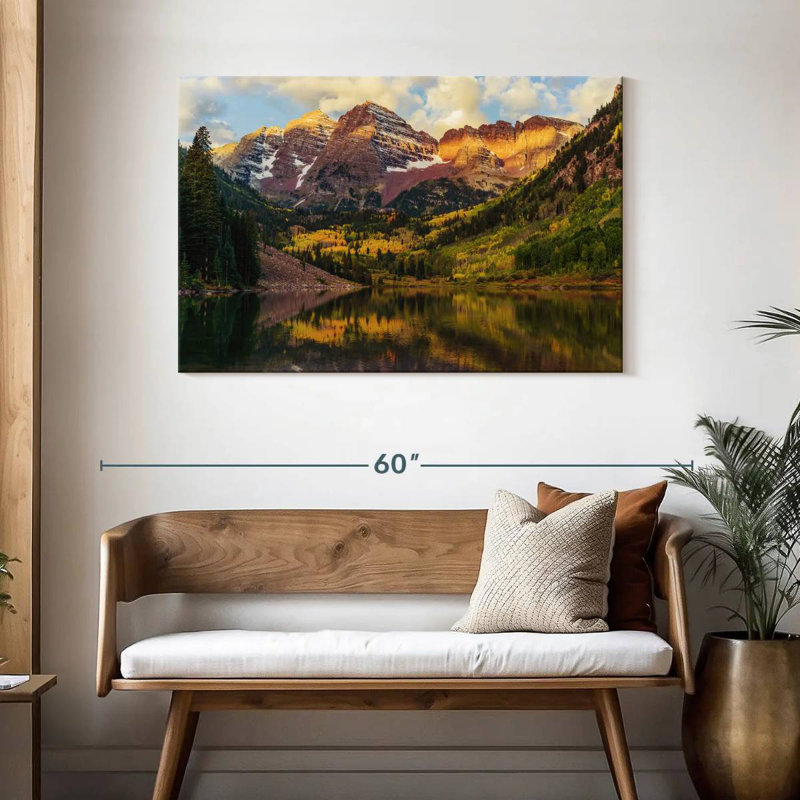 Paysage Alvord Maroon Bells, H 30 po x l 45 po