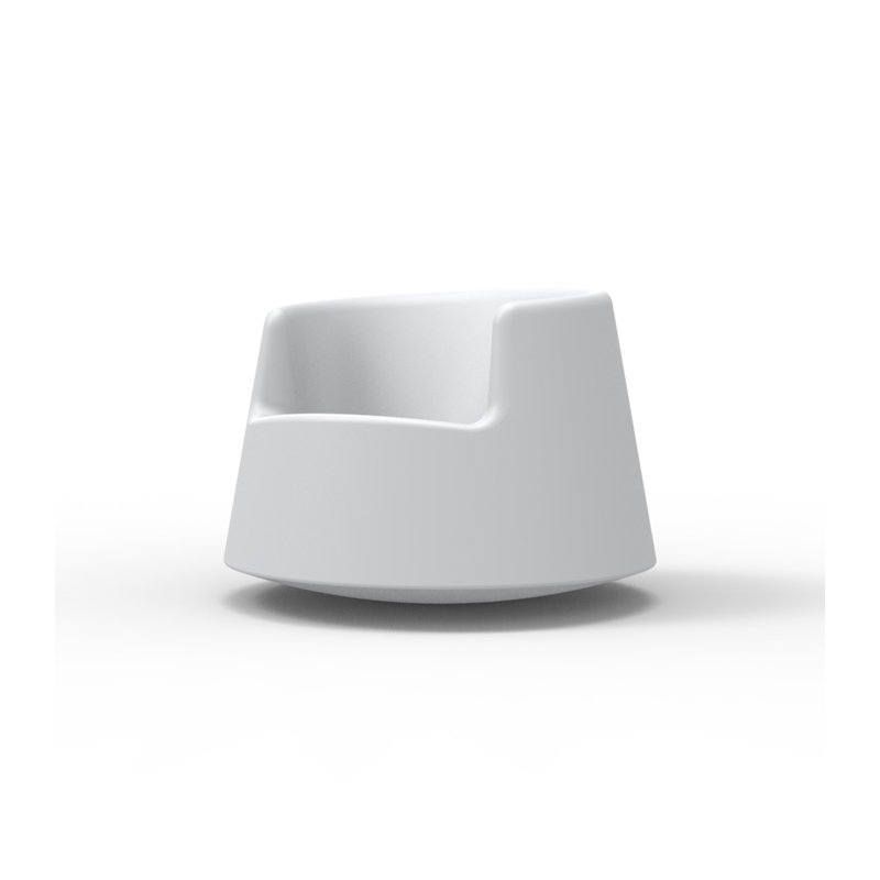 Roulette Patio Chair, White