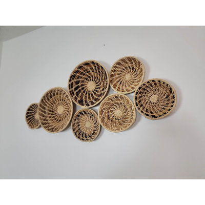 Modern Abstract Wall Decor on Solid Wood