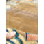 Tapis brun en laine rétro style unique 5 pi 2 po x 6 pi 5 po Vintage