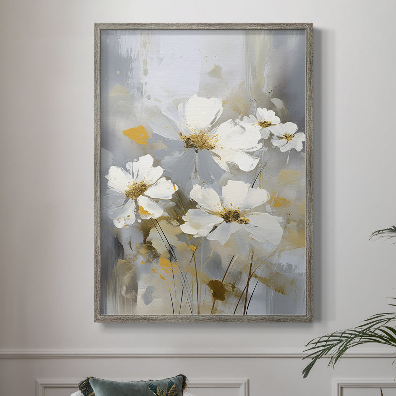 Reproduction encadrée FLORAL Series CDXII - bois massif, H 11 po x l 9 po