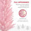 Sapin de Noël artificiel de 1,5 m, mince et élancé, avec 294 branches réalistes et un support métallique pliable, rose.-1667364783-1674912245