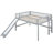 Gray Low Loft Bed With And Slide, Making Bedroom More Enjoyable Slide In For Glamour-222224104-222224110