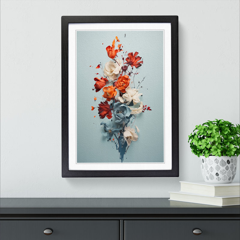 Single Picture Frame Print on Wood, Black Framed, 64cm H x 46cm W
