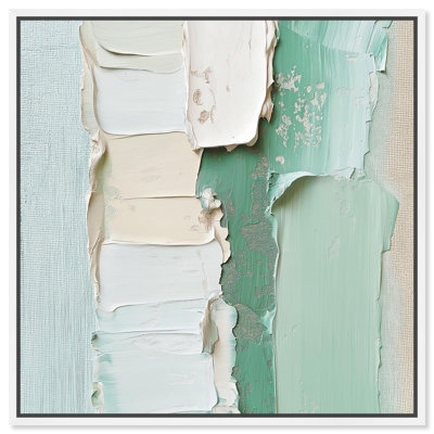 Minted Horizon III Canvas Print Mint Abstract Art by Art Remedy