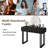 Vanity Desk with Mirror and Lights, Small Makeup Vanity with 2 Drawers, Modern Vanity Organizer with 3 Color Lights-588383895