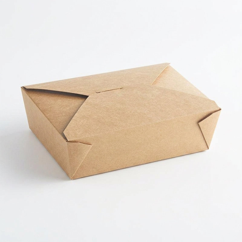 Contenant en papier kraft plié n° 2 de 47 oz - 200 contenants, 13" L x 13" W x 12" H
