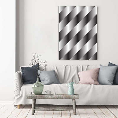 Abstraction Stripes - Wrapped Canvas Print