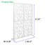 Paravent en métal l 3,8 pi x H 6 pi - Paravent décoratif autoportant pour balcon, patio, jardin, intérieur-130143569
