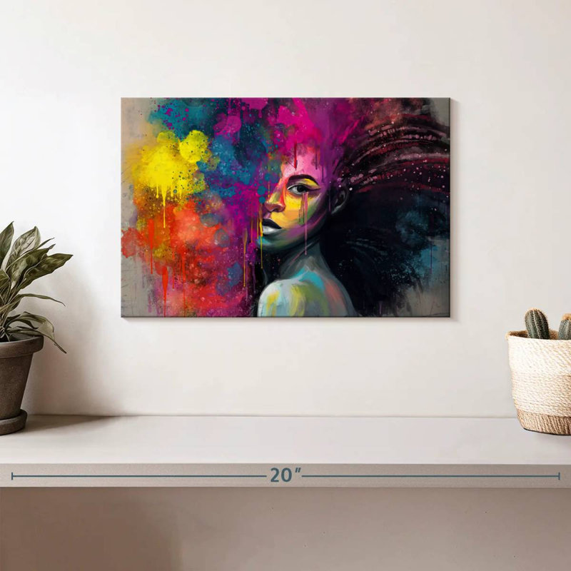 Leisha African Vibrance, H 8 po x l 12 po