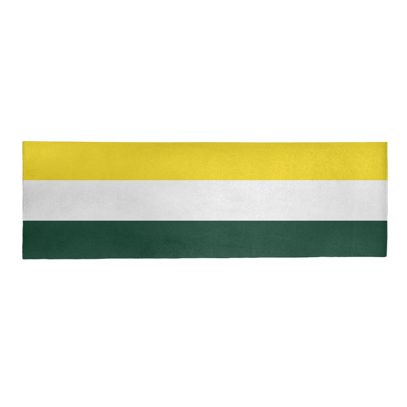Tapis vert/jaune, Tapis de couloir 2 pi 6 po x 8 pi