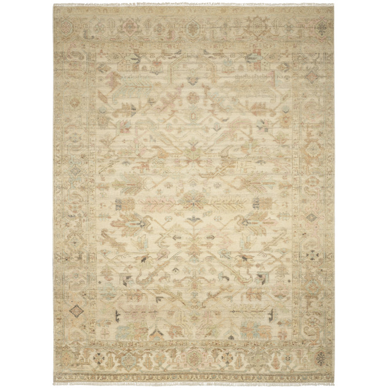 Nourison Thania 10' x 14' Beige Vintage Indoor Rug, Rectangle 10' x 14'
